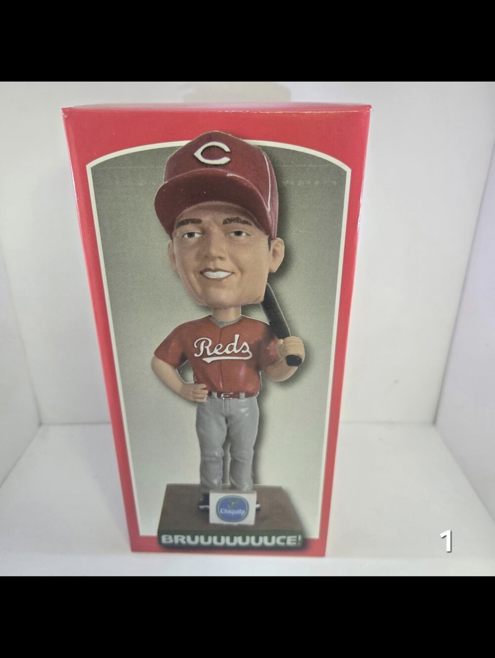 Cincinnati Reds Bruuuuuuce Bobblehead - Red/Gray